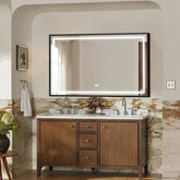 Liana Metal Framed Rectangle LED Mirror - All India Decor