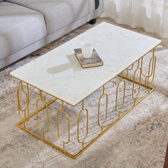 Marble Top Coffee Table - All India Decor