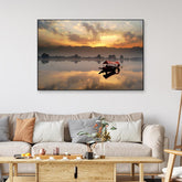 Scenic Landscapes With Mesmerizing Sunset Framed Wall Art - All India Decor