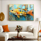 Calming Fish Acrylic Wall Paintings & Arts - All India Decor