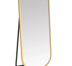 Capsule Metal Floor Mirror (Glam Gold) - All India Decor