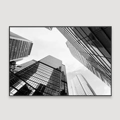 Skyscrapers Panoramic View Framed Wall Art - All India Decor
