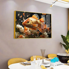 Auspicious Elegant Fish Acrylic Wall Paintings & Arts - All India Decor