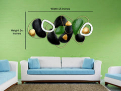 Abstract Stone-inspired Metal Wall Art - All India Decor