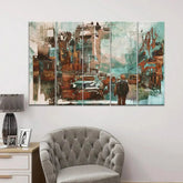 Imaginative World Split Wall Art Set of 5 - All India Decor