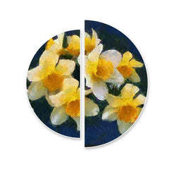 Dreamy Plumeria Art in Beautiful White Frames - All India Decor