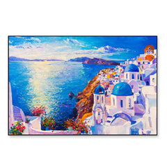 Greece House view Framed Wall Art - All India Decor