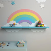 Rainbow Wooden Shelf for Kids - All India Decor