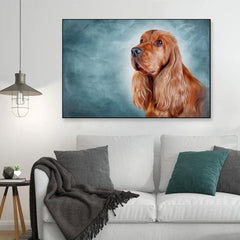 Cocker Spaniel Dog Portrait Framed Wall Art - All India Decor