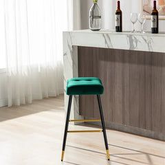 Green Color Julio Counter Stool - All India Decor