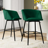 Green Color Clea Counter Stool - All India Decor