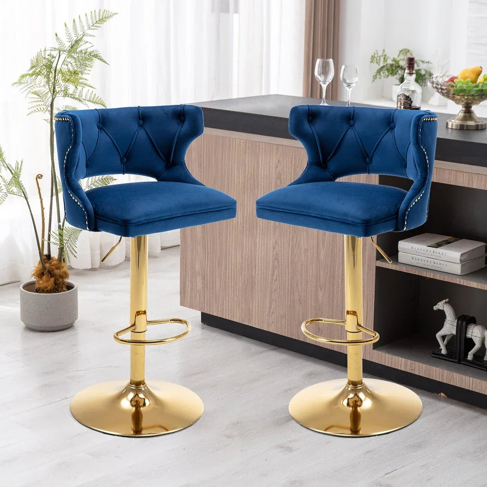 Blue Verona Bar Stool - All India Decor