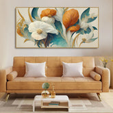 Abstract Colorful Spring Flower Texture Art Canvas Wall Painting - All India Decor