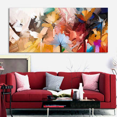 Colorful Flowers Abstract Art Wall Painting - All India Decor