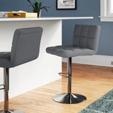 Grey Color Gerrilyn Swiel Adjustable Bar Stool - All India Decor