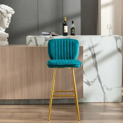 Teal Color Rafael Bar Stool - All India Decor