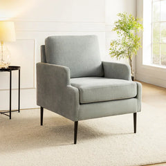 Light Grey Damone Accent Chair - All India Decor
