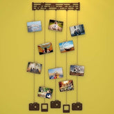 Memories Wood Photo Frame with Clips Size: 27 Inch(Width) X 56 Inch(Height) - All India Decor