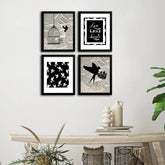 Live Love Laugh Framed Wall Art Set of 4 - All India Decor
