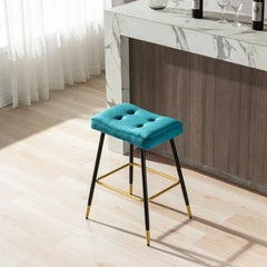 Teal Color Julio Counter Stool - All India Decor