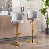 Grey Color Avidan Bar Stool - All India Decor
