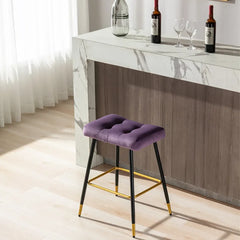 Purple Color Julio Counter Stool - All India Decor