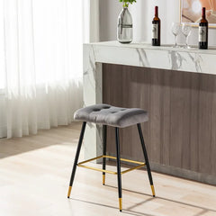 Grey Color Julio Counter Stool - All India Decor