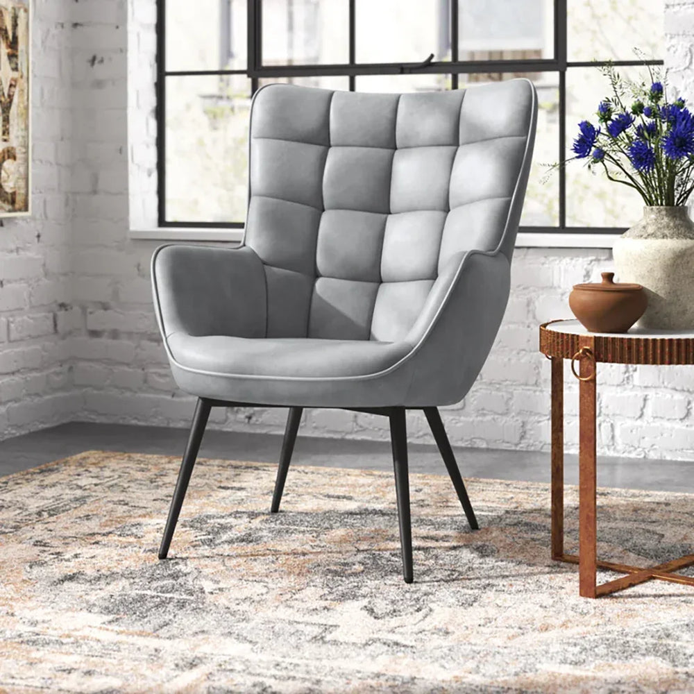 Grey Lapis Accent Chair - All India Decor