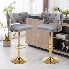 Grey Verona Bar Stool - All India Decor