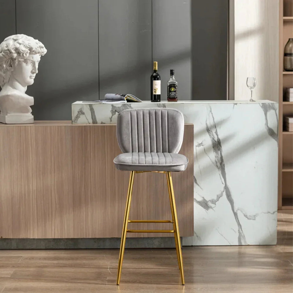 Gray Color Rafael Bar Stool - All India Decor