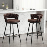 Dark Brown Presley Bar Stool - All India Decor