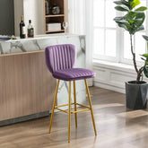 Purple Color Rafael Bar Stool - All India Decor