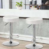 White Linon Bar Stool - All India Decor