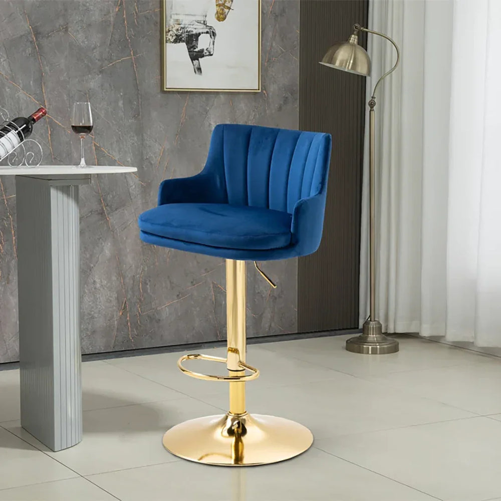 Blue Color Oliver Bar Stool - All India Decor
