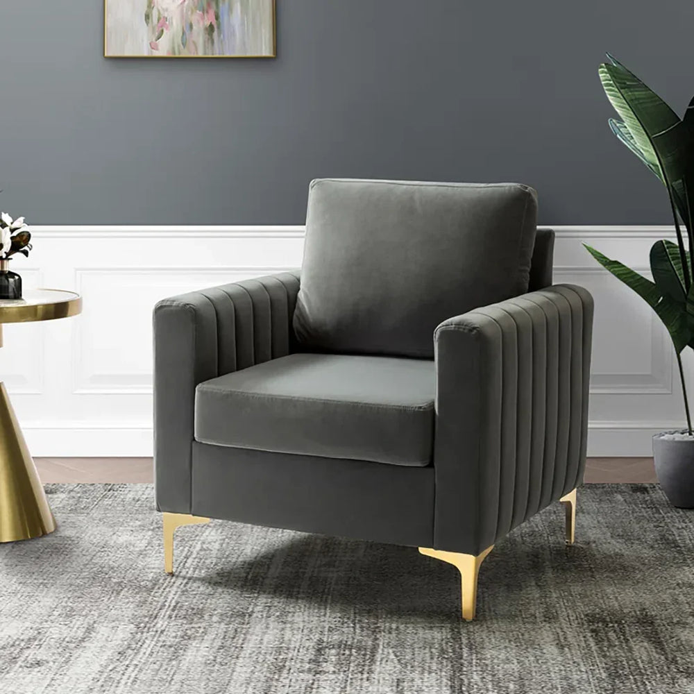 Grey Rafeal Lounge Chair - All India Decor