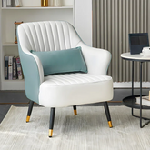 Sage Havya Faux Leather Arm Chair - All India Decor