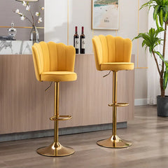 Yellow Color Avidan Bar Stool - All India Decor