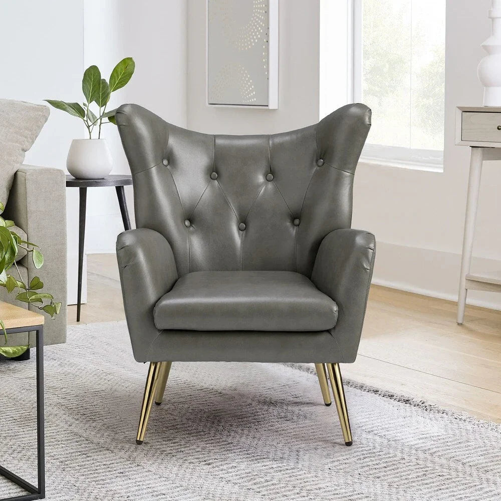 Grey Hedley Accent Chair - All India Decor