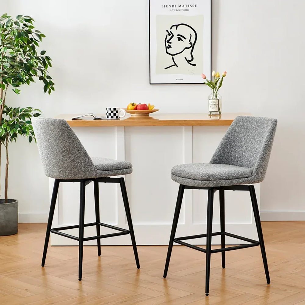 Grey Color Mccain Bar Stool - All India Decor