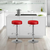 Red Linon Bar Stool - All India Decor