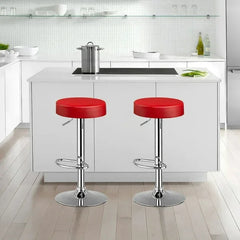 Red Linon Bar Stool - All India Decor