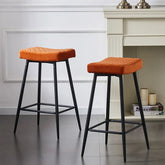 Orange Color Gemm Bar Stool - All India Decor
