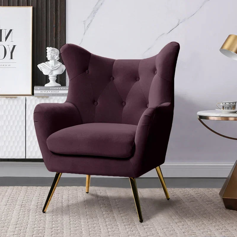 Purple Dawson Accent Chair - All India Decor