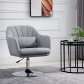 Light Grey Boyd Swiel Bar Stool/Chair - All India Decor