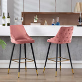 Pink Color Davan Bar Stool - All India Decor