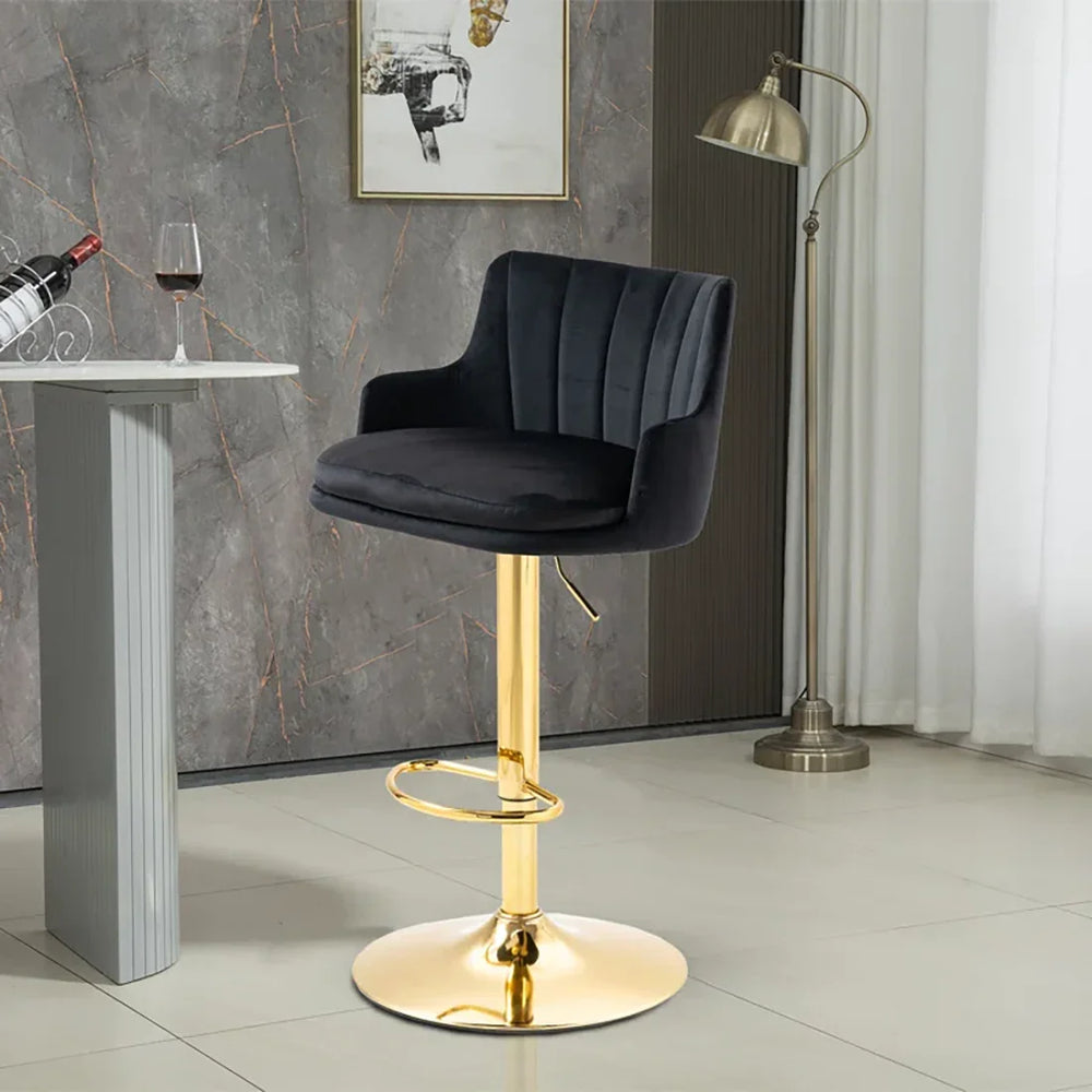 Black Color Oliver Bar Stool - All India Decor