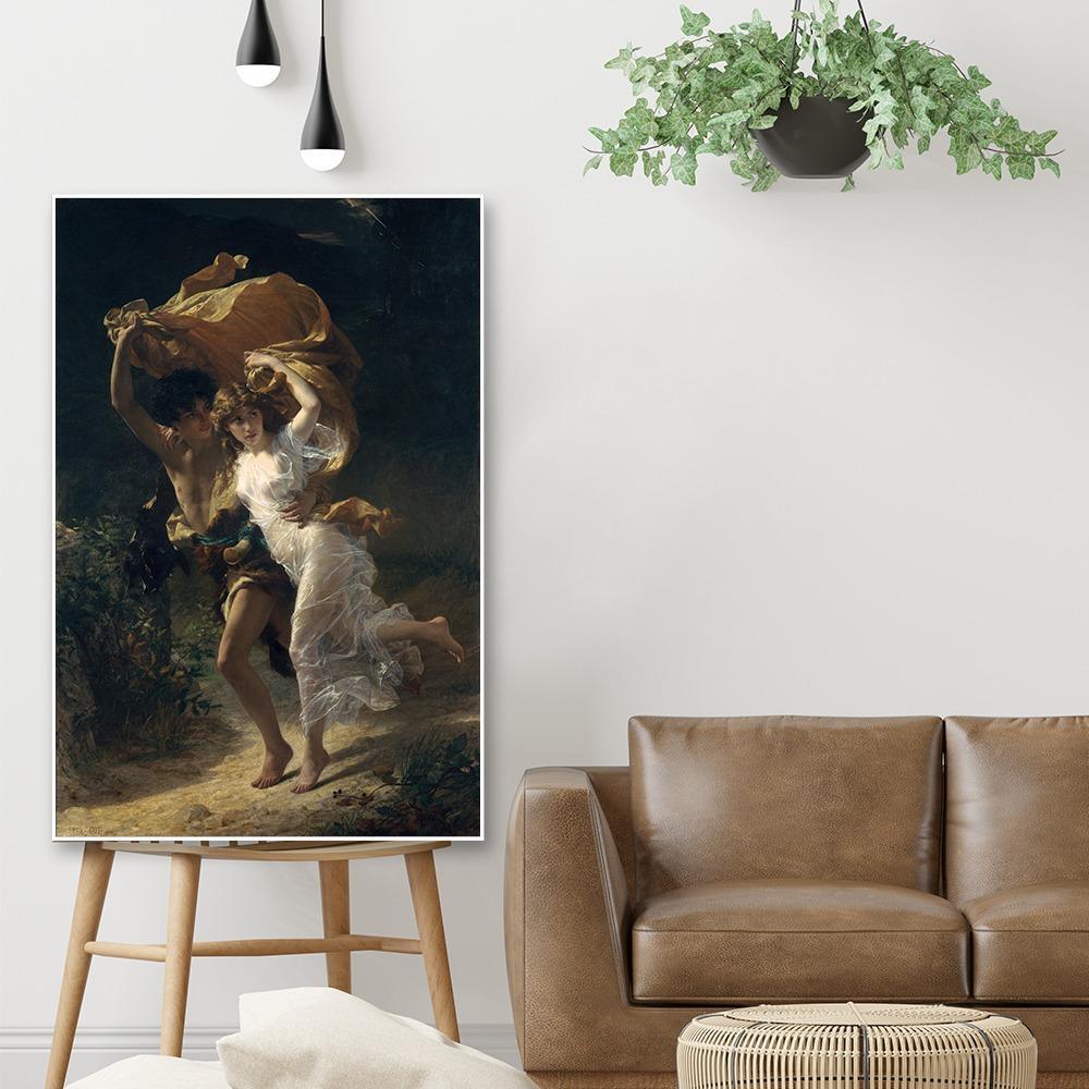 The Storm by Pierre Auguste Cot Framed Wall Art - All India Decor