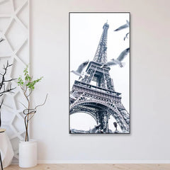 Monochromatic Eiffle Tower Framed Wall Art - All India Decor