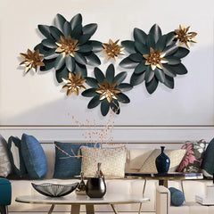 Lotus Flowers Metal Wall Art - All India Decor