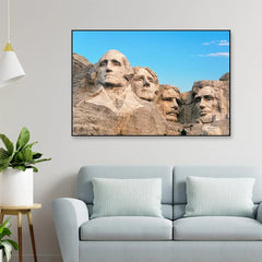 Mt. Rushmore Framed Wall Art, Beautiful Canvas Wall Paintings - All India Decor